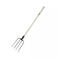 DEDRA Garden 80C015 Widły 4-zębne ogrodowe do kompostu i siana, trzonek drewniany 150 cm