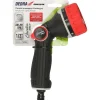 DEDRA GARDEN 80N254K Turbo Thumb Control pistolet zraszający, zraszacz ogrodowy 8 funkcji