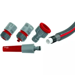 Dedra Garden 80N721Z Zestaw zraszający Premium 5 el., wąż ogrodowy 20 m 1/2, zraszacz