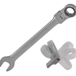 DEDRA 14GP51 klucz oczkowo-płaski 17 mm CrV grzechotkowy przegubowy 72T