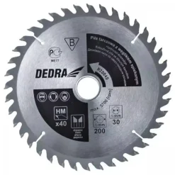 DEDRA H30040 Piła tarczowa do drewna WIDIA 300x30 mm 40T tarcza z węglikiem