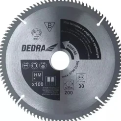 DEDRA H600100 Piła tarczowa WIDIA do drewna 600x30mm 100T, tarcza zębata z węglikiem