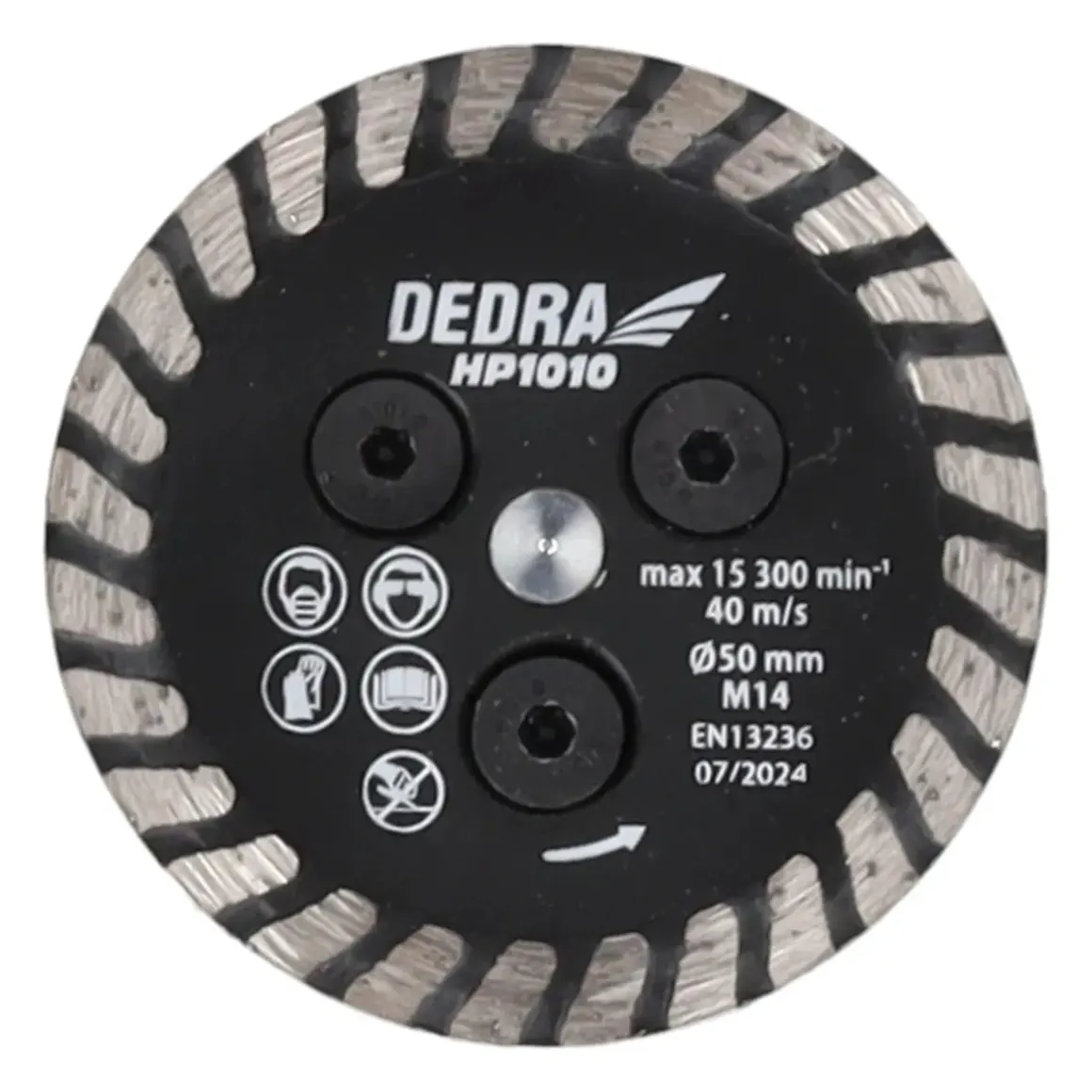 DEDRA HP1010 Tarcza diamentowa do podcinania 50mm M14, mini frez do gresu, płytek, kamienia