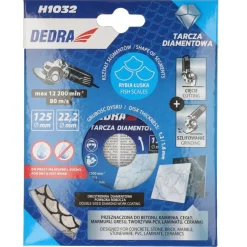 DEDRA HP1032 Tarcza diamentowa 125 mm łuska do gresu betonu ceramiki i kamienia