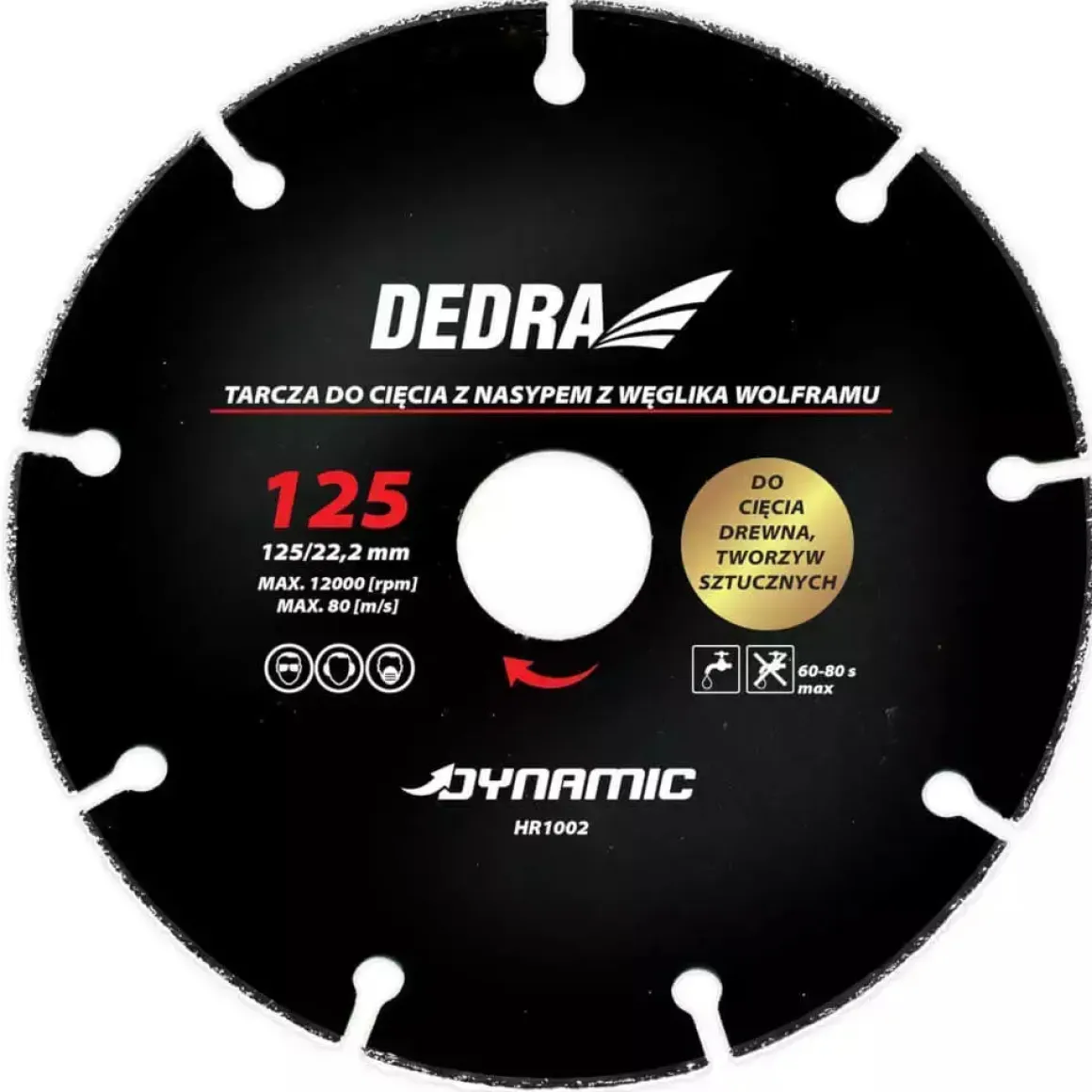 DEDRA HR1006 Tarcza węglikowa 230/22,2 mm do drewna, tworzyw, OSB i szlifierki