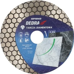 Dedra H1042 Tarcza diamentowa 125mm plaster miodu do gresu betonu, dysk szlifierski