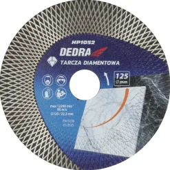 DEDRA H1052 Tarcza diamentowa 125mm romby tnąco-szlifująca do gresu betonu kamienia