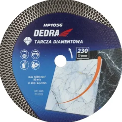 DEDRA H1056 Tarcza diamentowa 230mm romby tnąco-szlifująca gres beton granit płytki