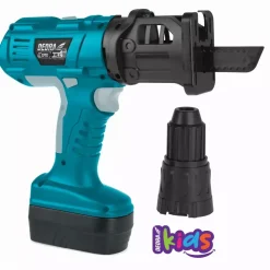 DEDRA Kids M315.003 Zabawka wkrętarko-piła szablasta 2w1, wiertarka dla dzieci