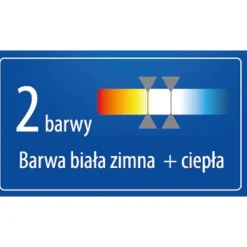DEDRA L1068 Lampa LED warsztatowa robocza składana 5000 lm podwójna statyw 2 barwy akumulatorowa