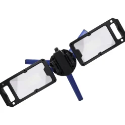 DEDRA L1068 Lampa LED warsztatowa robocza składana 5000 lm podwójna statyw 2 barwy akumulatorowa