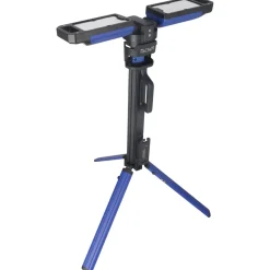 DEDRA L1068 Lampa LED warsztatowa robocza składana 5000 lm podwójna statyw 2 barwy akumulatorowa