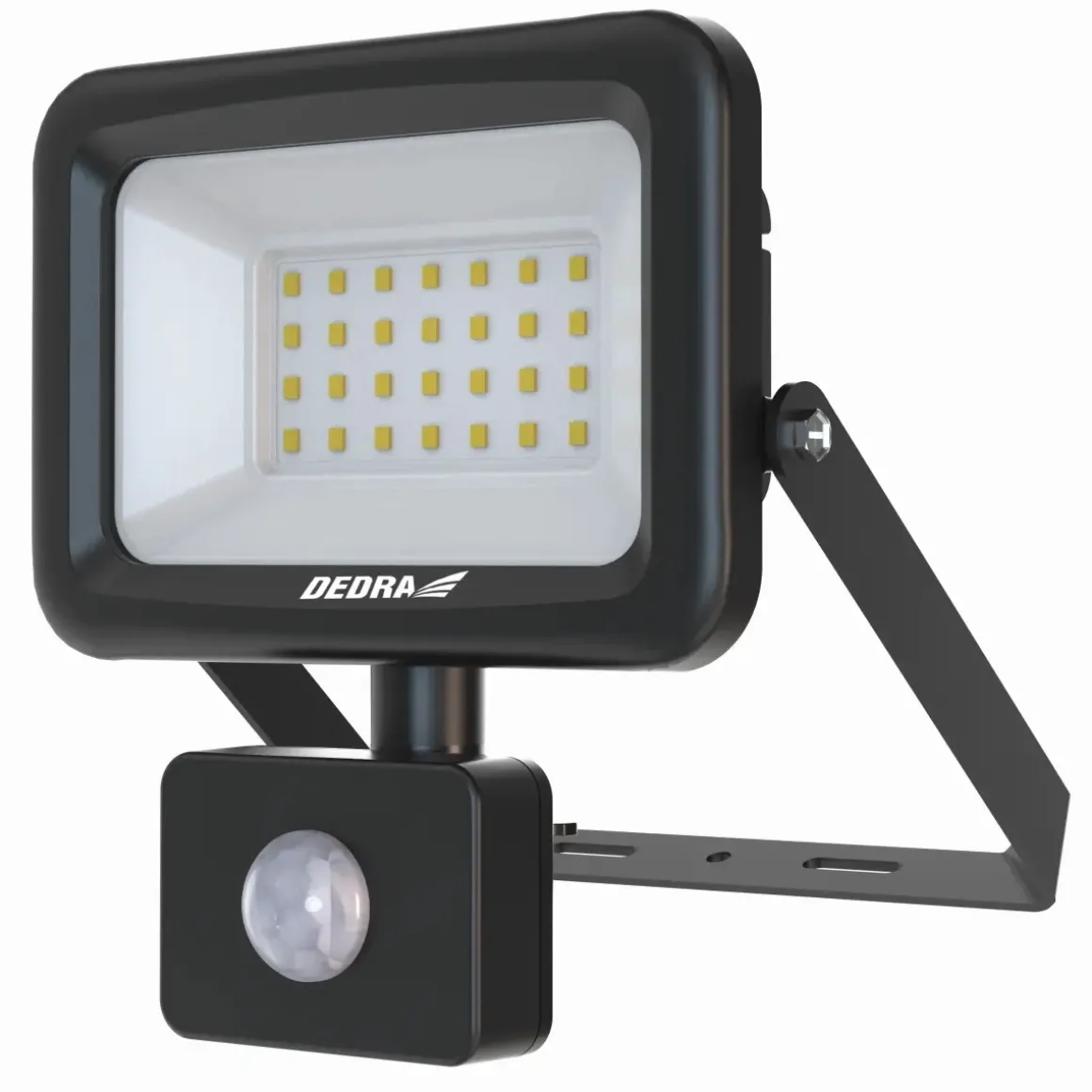 Dedra L1093-3 lampa naścienna SLIM LED 30W z czujnikiem ruchu, naświetlacz 3300lm IP44