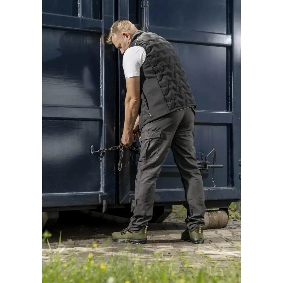 DEDRA M/50 BH31SP-M Spodnie bojówki ripstop cargo robocze męskie slim fit 220 g/m2