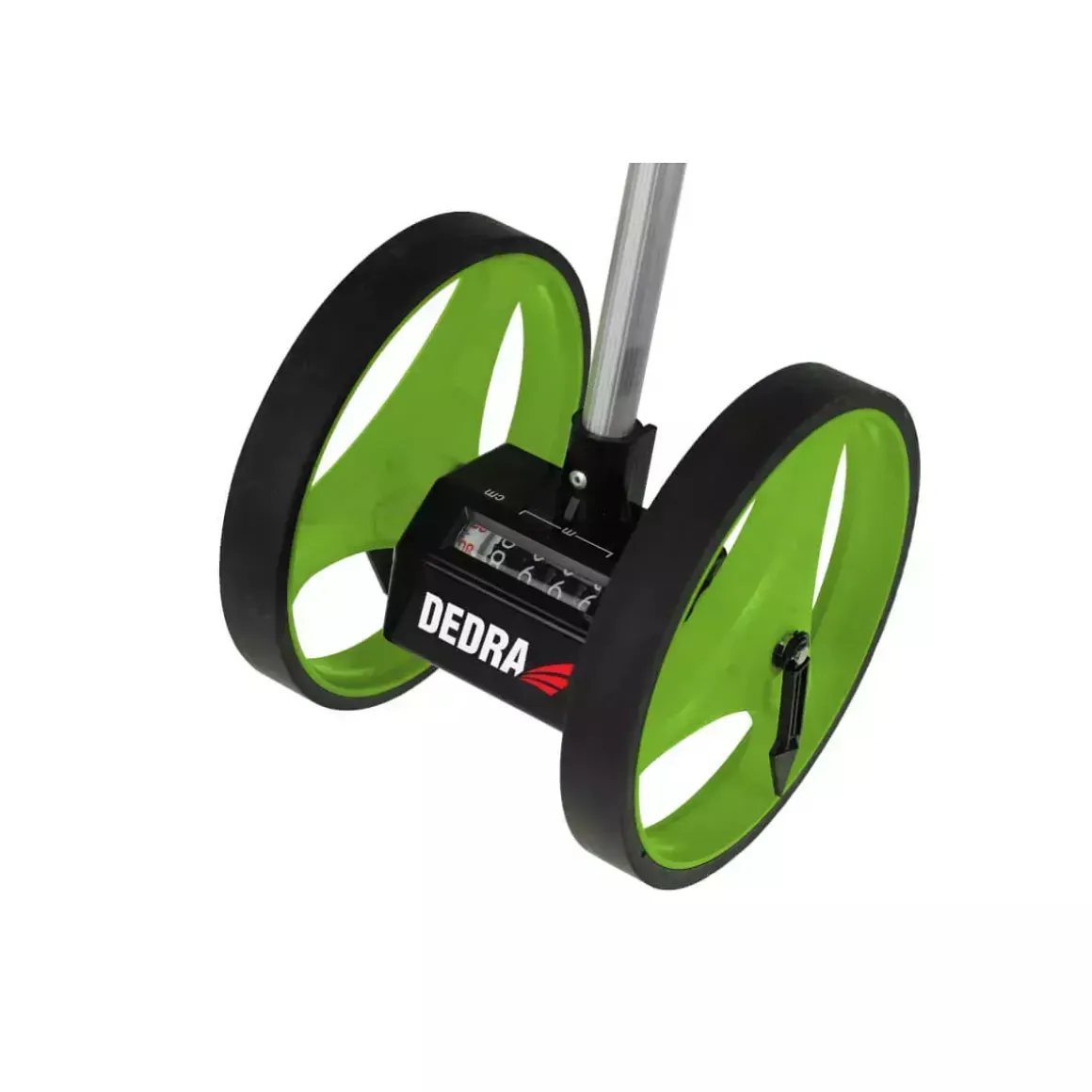 DEDRA MC1001 Koło pomiarowe drogomierz miernik odległości 9999,9 m 2 koła 159 mm