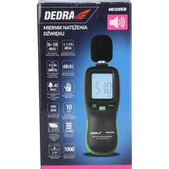 DEDRA MC0958 Miernik natężenia dźwięku decybelomierz sonometr 30-130 dB(A)