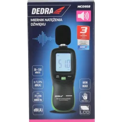 DEDRA MC0958 Miernik natężenia dźwięku decybelomierz sonometr 30-130 dB(A)