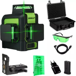 DEDRA MC0904 Multilaser 3D poziomica laserowa zielony laser, laser krzyżowy, niwelator