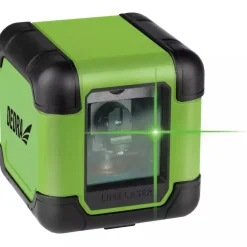 DEDRA MC0920 Zestaw laser krzyżowy zielony + dalmierz laserowy 40m, miara laserowa