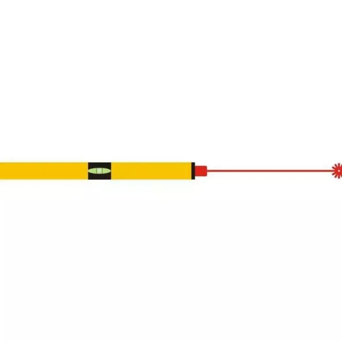 DEDRA MD1004 Poziomica laserowa 60 cm, poziomnica, łata z laserem 30 m