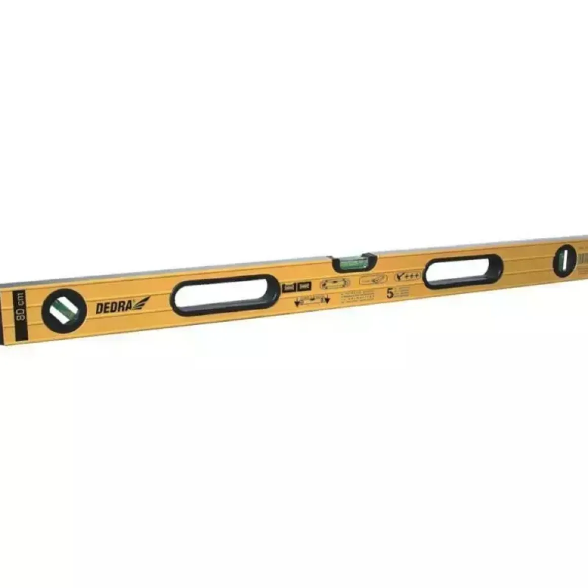 DEDRA MD5060 Poziomnica poziomica wasserwaga 60 cm aluminiowa 3 libelki z uchwytami