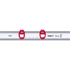 DEDRA ML2051 przymiar aluminiowy 50 cm poziomica liniał szablon do wiercenia 2 libelki