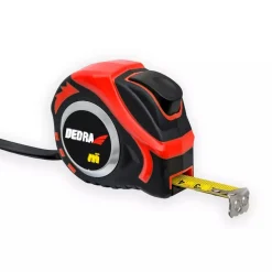 DEDRA M891P Miara zwijana 8m/25mm auto-blokada magnes, miarka budowlana dwustronna nylon