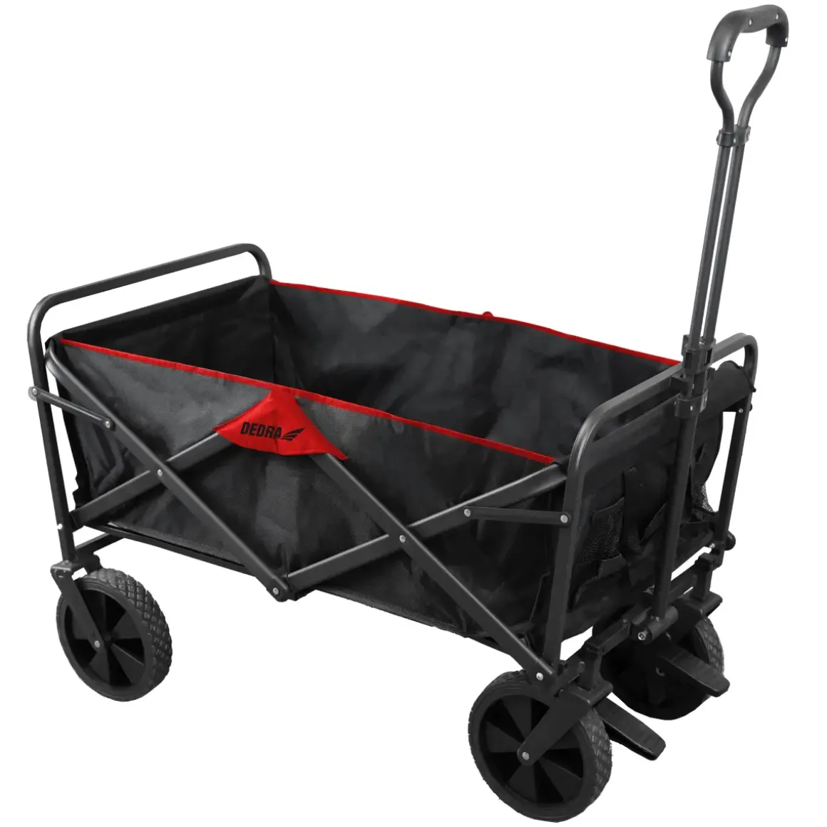 DEDRA N1010 Wózek ogrodowy składany transportowy plażowy działkowy 100x58x58 cm