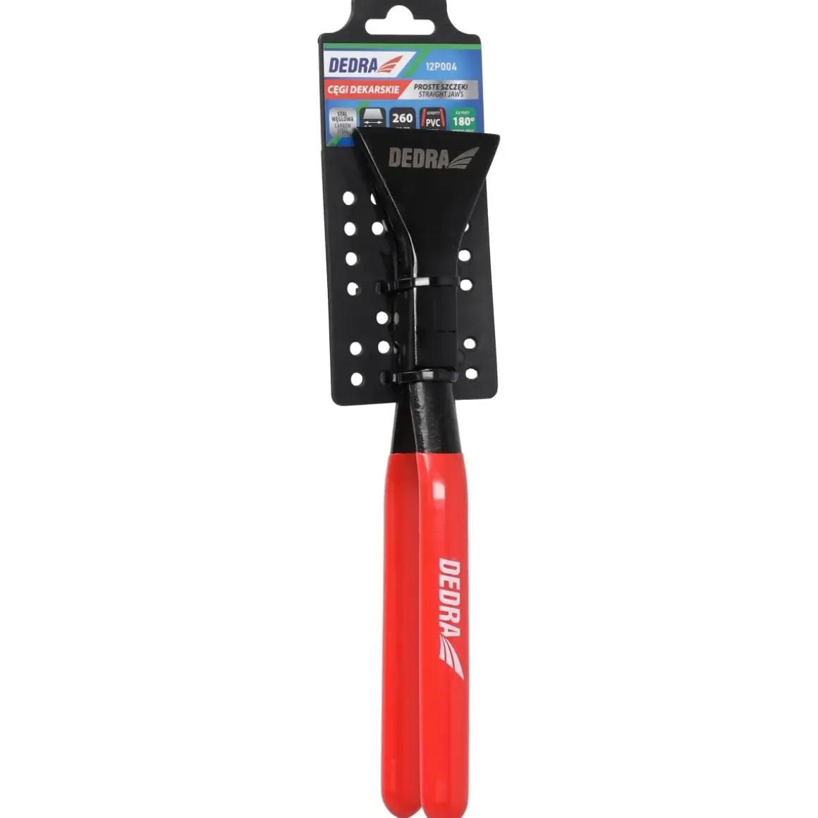 DEDRA 12P004 Cęgi dekarskie proste 260mm, szczypce kleszcze do falcowania blachy