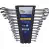 DEDRA POP 1703K Klucze płasko-oczkowe/oczkowo-płaskie CrV 8-22 mm 8 szt. mat