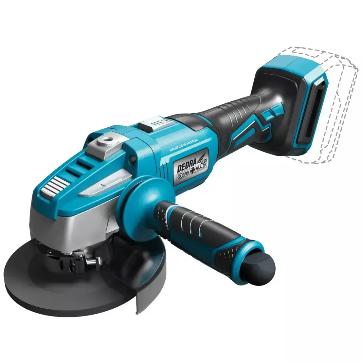 DEDRA SAS+ALL DED7151 Szlifierka kątowa akumulatorowa 18V bezszczotkowa 125mm kątówka 8500 obr/min