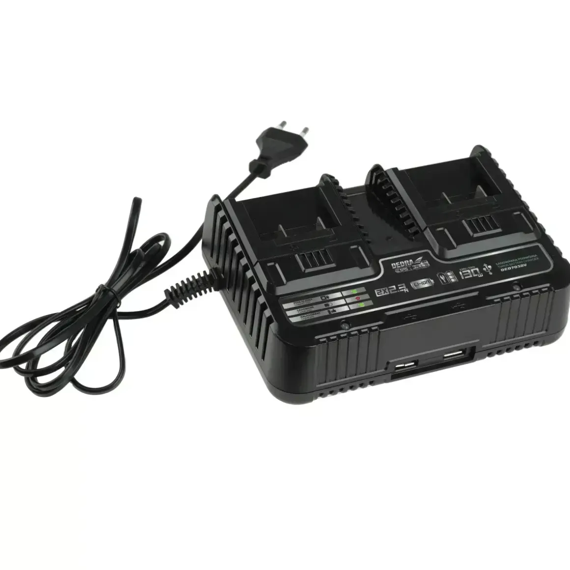 DEDRA SAS+ALL DED7038V ładowarka podwójna zasilacz 20V USB DED7032 DED7034 DED7035