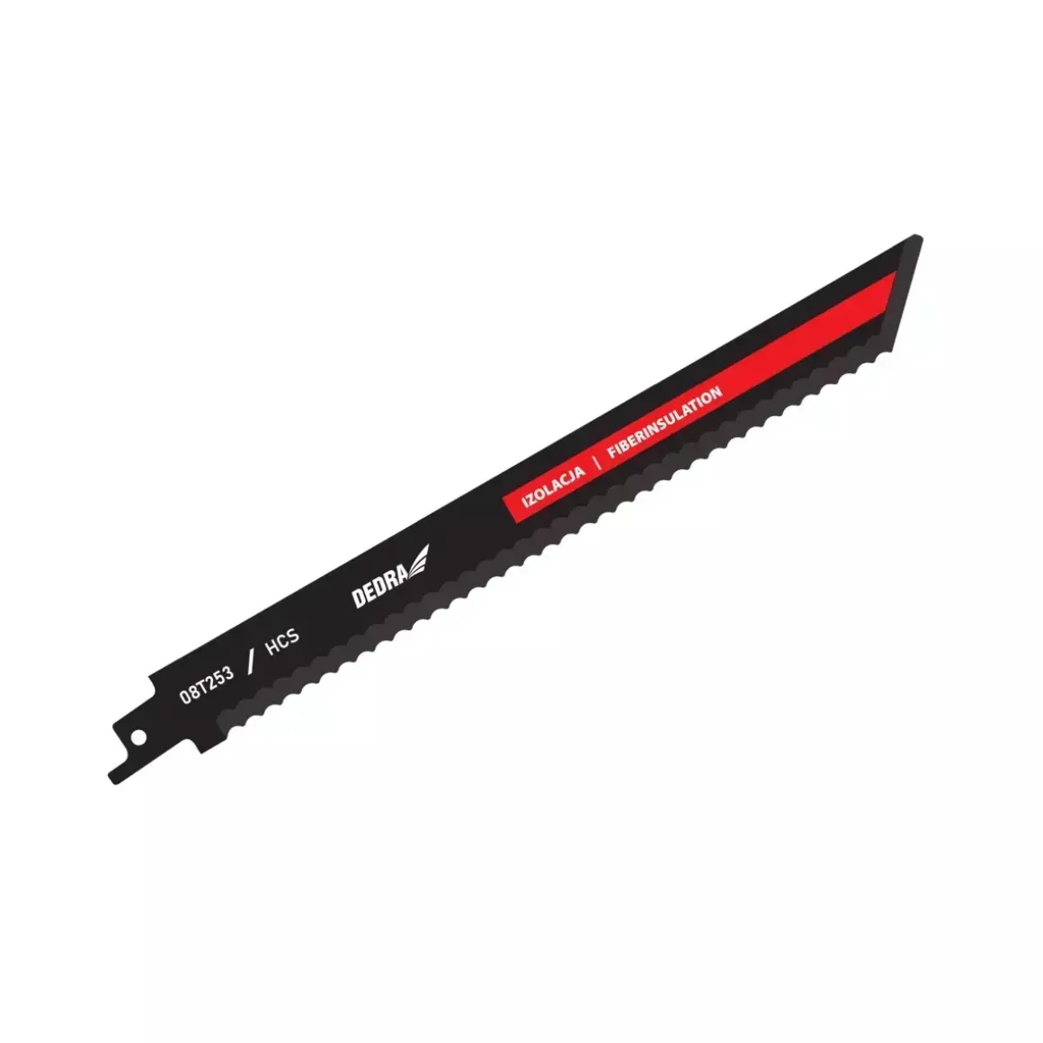 DEDRA 08T253 Brzeszczoty do piły szablastej Lisi Ogon HCS izolacja 225/200mm 2szt