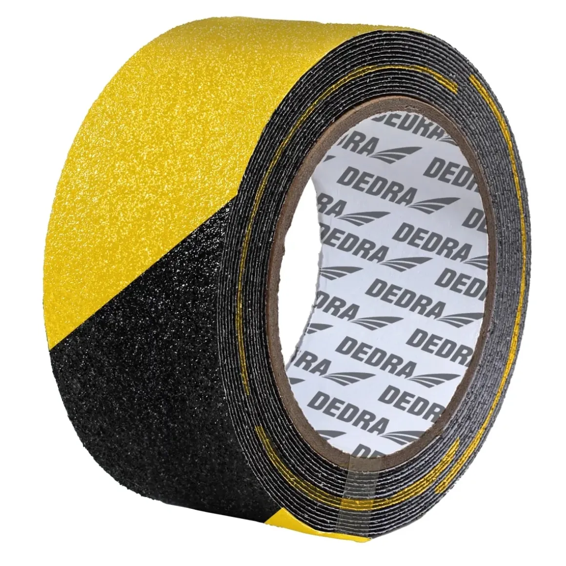 DEDRA 11T114 Taśma antypoślizgowa ostrzegawcza 50mm x 18m na schody żółto-czarna