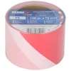 DEDRA 11T2091 Taśma ostrzegawcza BHP PVC 75mmx500m bez kleju biało-czerwona