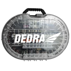 DEDRA 08T700 Zestaw akcesoriów do frezarki wielofunkcyjnej, miniszlifierki 287 szt.