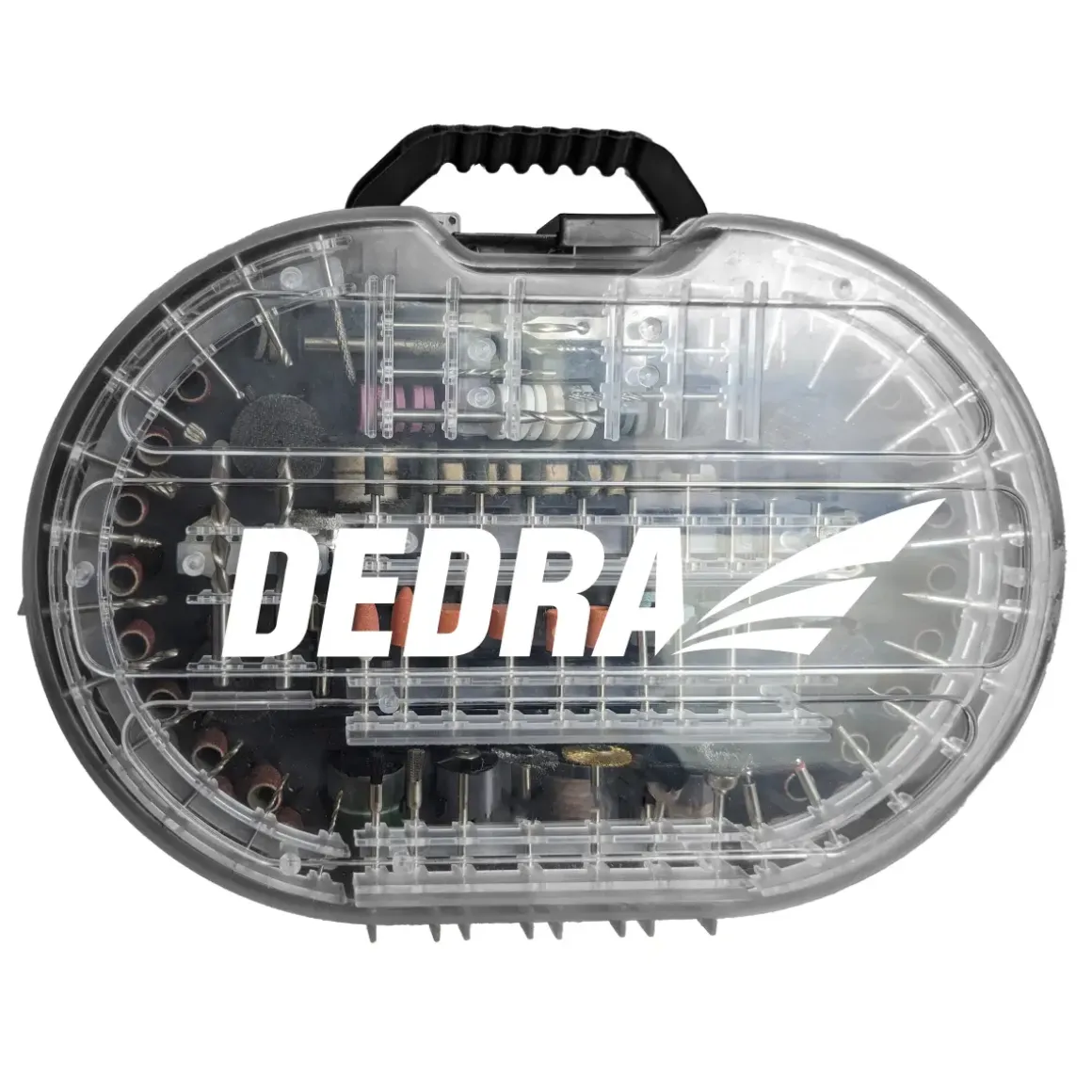 DEDRA 08T700 Zestaw akcesoriów do frezarki wielofunkcyjnej, miniszlifierki 287 szt.