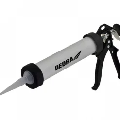 DEDRA 1201-11 Wyciskacz do mas uszczelniających 600 ml aluminiowy, pistolet do silikonu