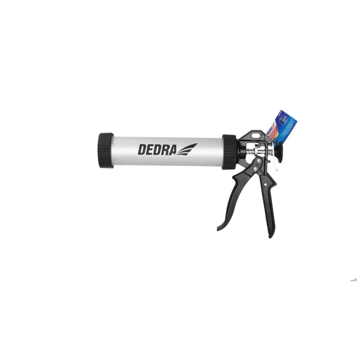 DEDRA 1201-10 Wyciskacz pistolet do silikonu, kleju i uszczelniaczy 300ml aluminium