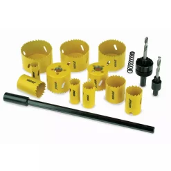 DEDRA 08WZ04 Zestaw otwornic bimetalowych HSS Bi-Metal 15 szt. wycinaki do metalu