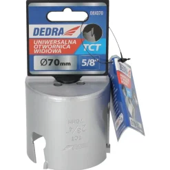 DEDRA 08X070 Otwornica TCT 70mm 5/8'' widiowa uniwersalna koronka do drewna metalu PCV