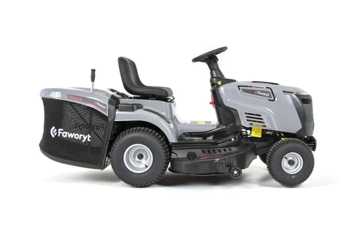 FAWORYT PRO TP102 HL TRAKTOREK OGRODOWY DO TRAWY Z TYLNYM WYRZUTEM KOSIARKA SAMOJEZDNA SPALINOWA DO TRAWY HYDROSTAT 102cm