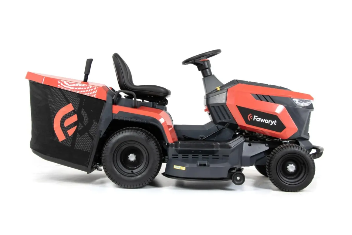 FAWORYT TR102 HV MOCNY TRAKTOR OGRODOWY TRAKTOREK DO TRAWY Z TYLNYM WYRZUTEM KOSIARKA SAMOJEZDNA SPALINOWA DO TRAWY HYDROSTAT 102cm / 17KM