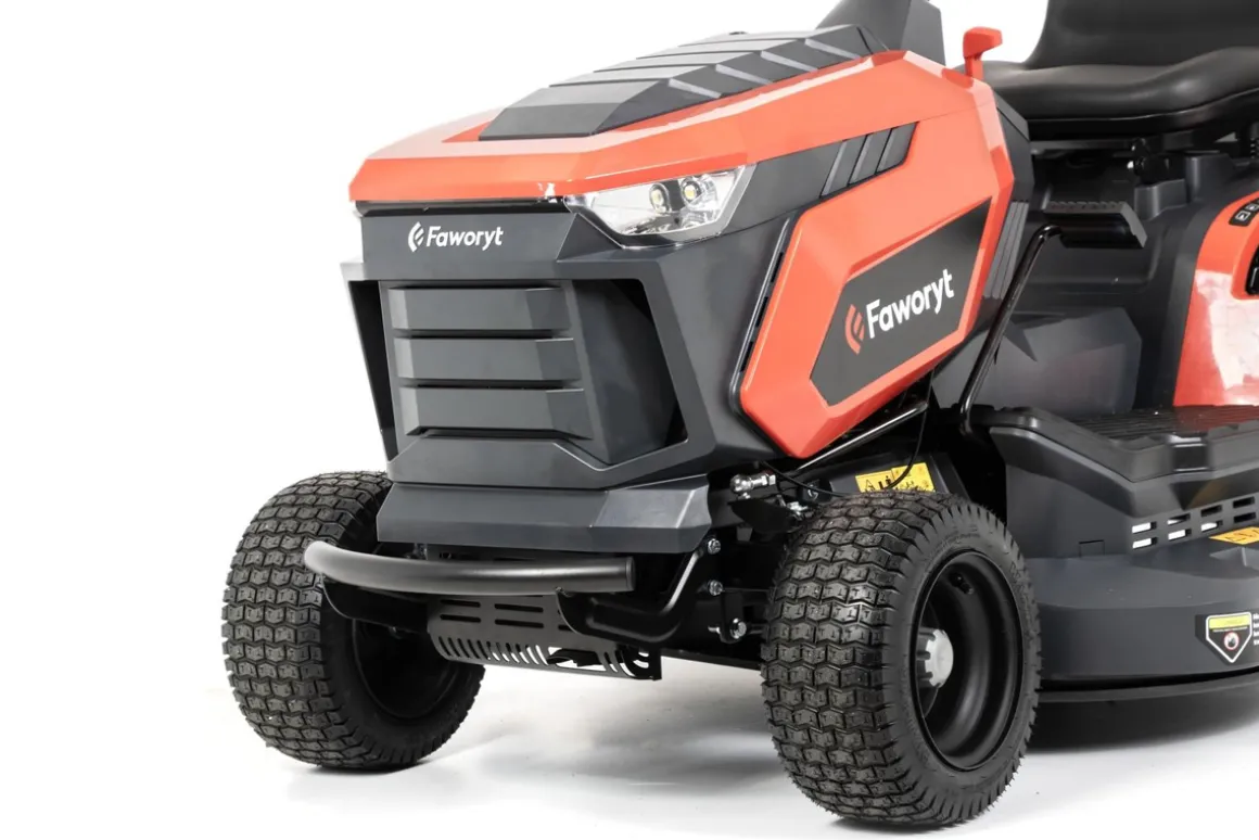 FAWORYT TR102 HV MOCNY TRAKTOR OGRODOWY TRAKTOREK DO TRAWY Z TYLNYM WYRZUTEM KOSIARKA SAMOJEZDNA SPALINOWA DO TRAWY HYDROSTAT 102cm / 17KM