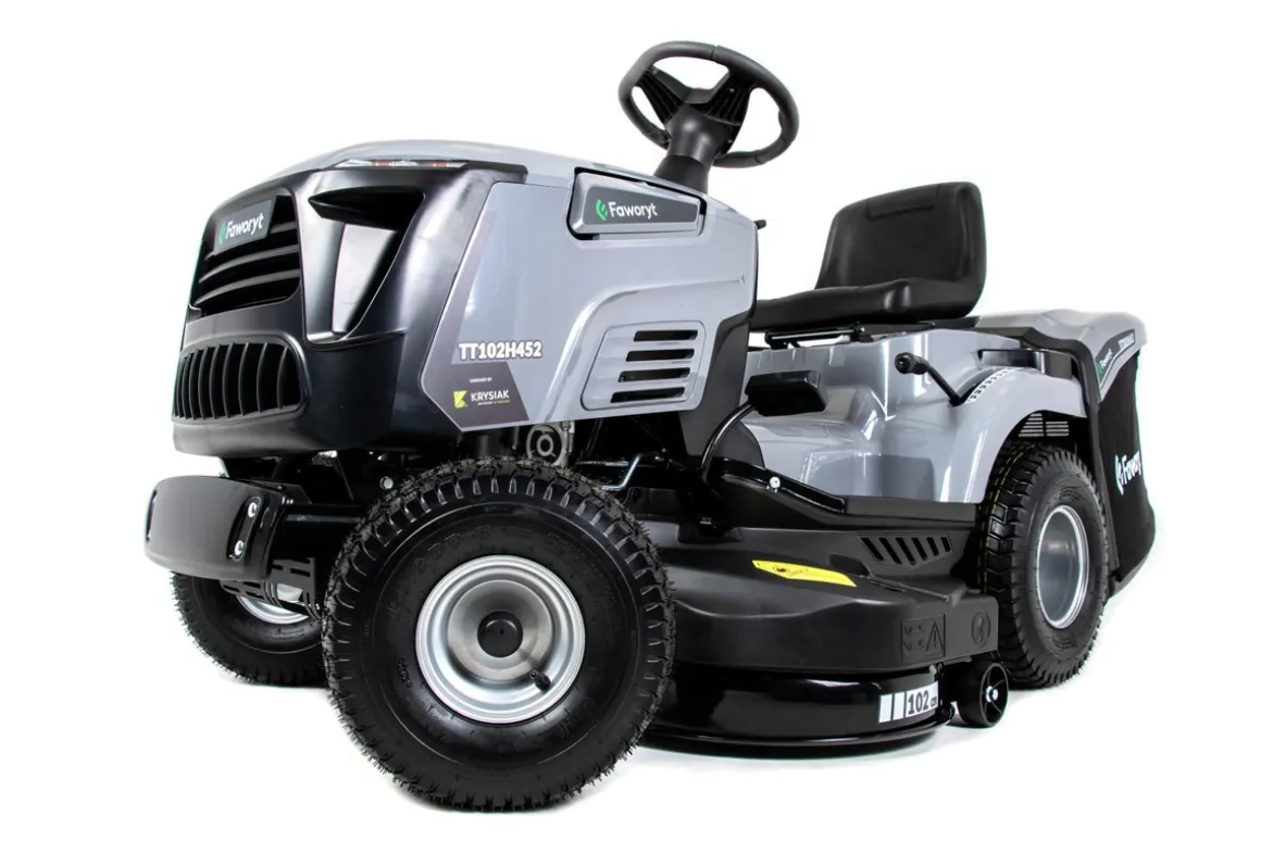 FAWORYT TT102H452 TRAKTOR TRAKTOREK OGRODOWY DO TRAWY Z TYLNYM WYRZUTEM KOSIARKA SAMOJEZDNA SPALINOWA DO TRAWY HYDROSTAT 102cm