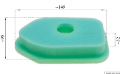 Filtr powietrza B&S Classic Sprint Quattro gąbka stary typ 8R03-22