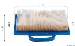 Filtr powietrza B&S płaski Intek SERIES 7000 V-Twin CZĘŚĆ ORYGINALNA 499486S