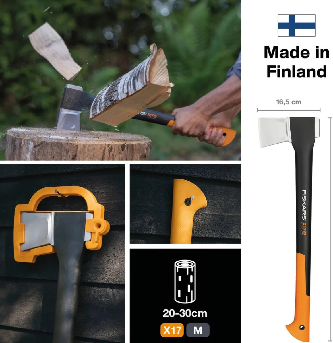 FISKARS X17 SIEKIERA ROZŁUPUJĄCA DO DREWNA Fiskars X17 M 1015641 - OFICJALNY DYSTRYBUTOR - AUTORYZOWANY DEALER FISKARS
