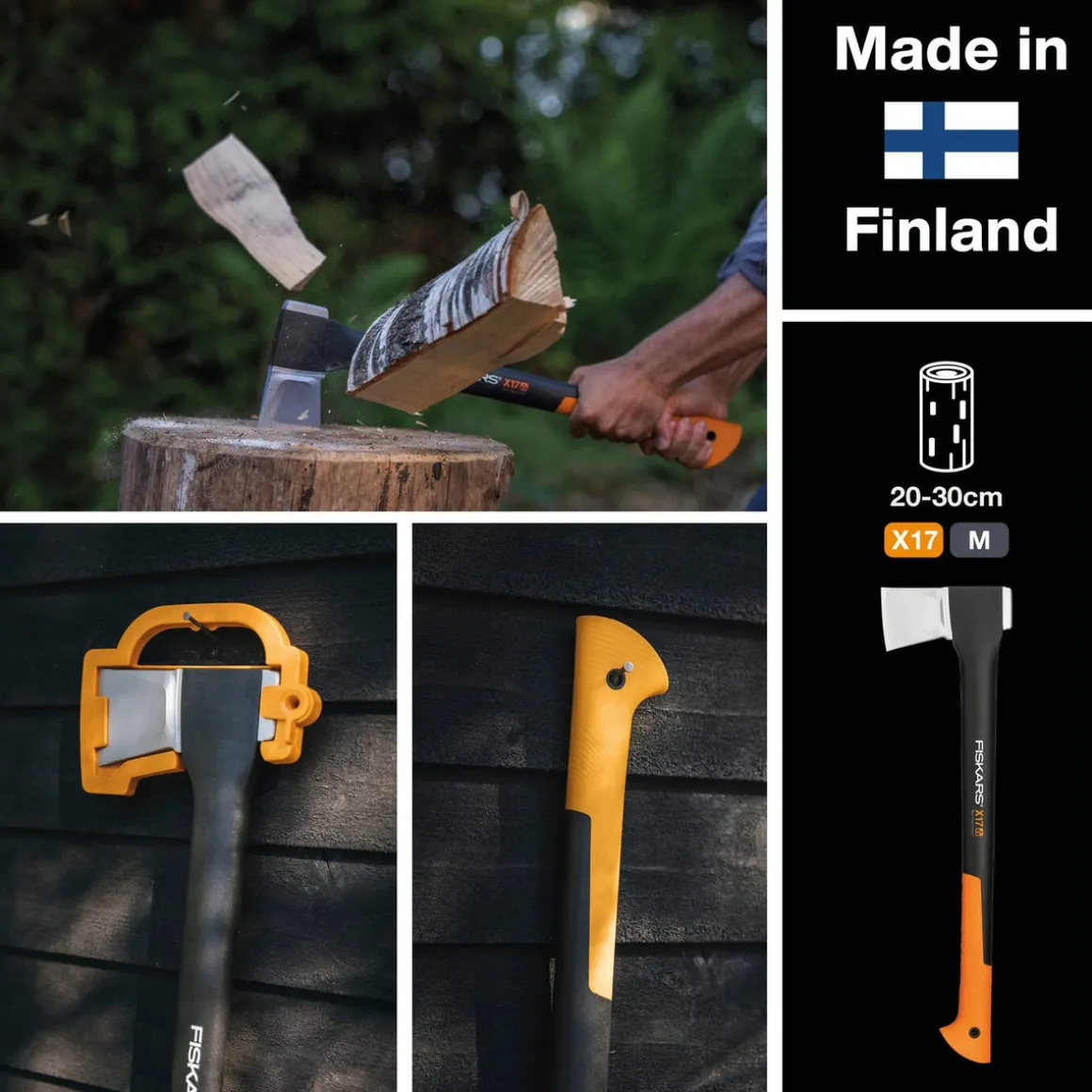 FISKARS X17 SIEKIERA ROZŁUPUJĄCA DO DREWNA Fiskars X17 M 1015641 - OFICJALNY DYSTRYBUTOR - AUTORYZOWANY DEALER FISKARS