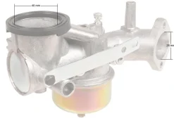 Gaźnik B&S 12HP pionowy wał CZĘŚĆ ORYGINALNA 491026
